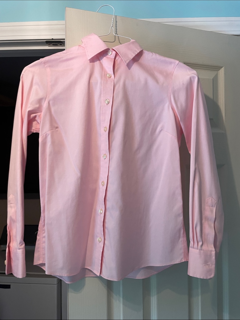 Lands' End Pink Women's Button-Down Shirt